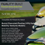 Premium Ceramic Front Brake Pads Compatible - Image 3