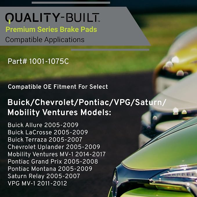 Premium Ceramic Front Brake Pads Compatible - Image 3