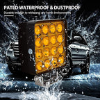 2PACK 48W LED Work Lights 12/24 Volt 5500LMS 4.3INCH Wide Ultra Bright Square - Image 7