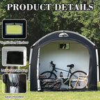 Happy Travel Bike Storage Tent Shed, Outdoor Waterproof Bicycle Covers Shelter - Image 4