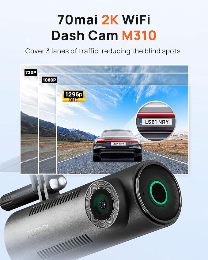 70mai Dash Cam M310, Dash Camera - Image 2
