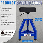 Adjustable Shop Stool, Garage Mechanic Stool Chair, Work Seat - Image 9
