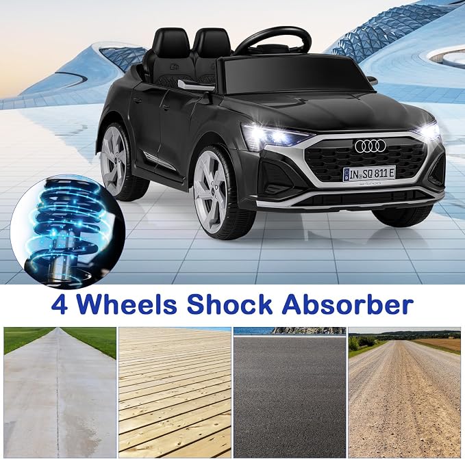 Licensed Audi SQ8 Ride on Car by OLAKIDS, 12V Kids Electric Vehicle - Image 9