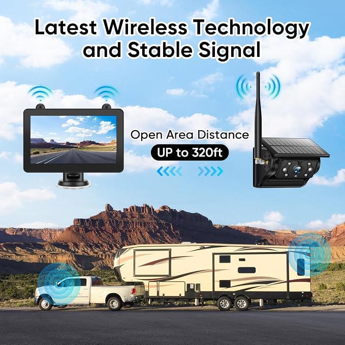 Magnetic Solar Wireless Backup Camera System - Image 2