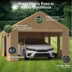 Heavy Duty Carport, Portable Garage - Image 4