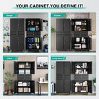 Metal Storage Cabinet with Wheels and Drawers, Rolling Garage Storage Cabinet - Image 7