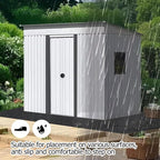 Outdoor Storage Shed Floor Mat, 8.2*8.2FT Waterproof Washable Garden Flooring - Image 6