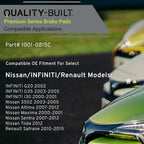 Premium Ceramic Front Brake Pads Compatible - Image 3