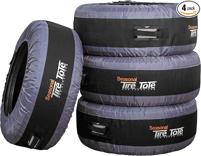 Kurgo Seasonal Tire Tote | Spare Tire Cover | Portable Wheel Bags | Winter Tire by Kurgo