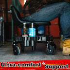Rolling Stool with Wheels, Adjustable Height Pneumatic Garage Work Mechanic - Image 8