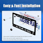 with God All Things are Possible License Plate Frame Christian License Plate - Image 3