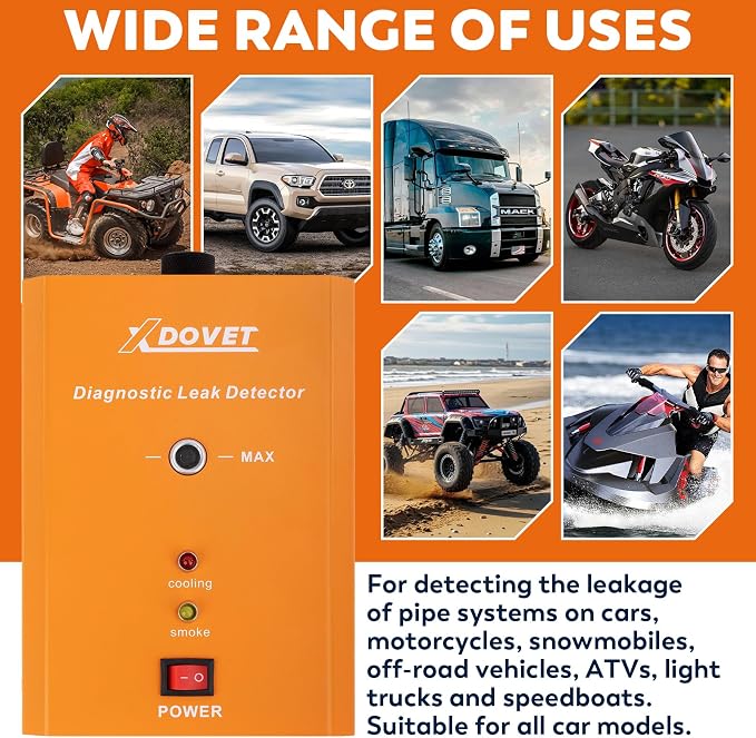 Smoke Machine Automotive with Built-in Air Pump, XDOVET KSD201 Professional - Image 6