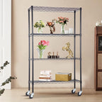 4-Tier Adjustable NSF-Certified Metal Shelf 36L x 14W x 62H Wire Shelving Unit - Image 2