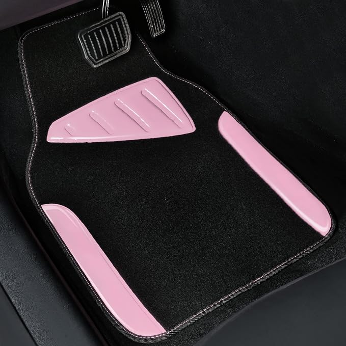 CAR PASS Jelly Waterproof Universal Fit Car Floor Mats, Girly Car Carpet Mats - Image 5