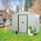 6x5 FT Outdoor Storage Shed, Metal Garden Shed by BNSPLY