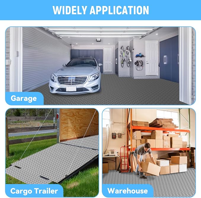 4x6 FT Garage Floor Mat, 2.8mm Thickened PVC Flooring Roll - Image 6