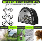 Happy Travel Bike Storage Tent Shed, Outdoor Waterproof Bicycle Covers Shelter - Image 3