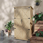 Wooden Garden Shed, Outdoor Storage Cabinet - Image 5