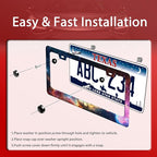 Beautiful Galaxy License Plate Frame Funny Universe License Plate Frames - Image 3