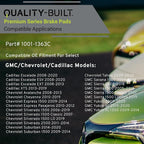 Premium Ceramic Front Brake Pads Compatible - Image 3