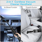 Handheld Vacuum Cordless, 16000pa Car Vacuum Cleaner High Power, 2 Speed Modes - Image 2