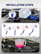 SMART JERRY - Coolant Bleeder Kit, Universal Radiator Burping Funnel, No-Spill - Image 3