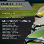 Premium Ceramic Front Brake Pads Compatible - Image 3