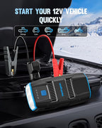 Car Jump Starter, HEMINGSON 2000A Peak Battery Jump Starter Portable 12V Jump - Image 2