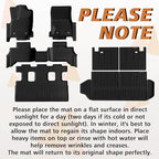 TripleAliners Floor Mats & Trunk Mat & Rear Seatback Cover All Weather TPE - Image 2