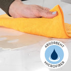 S&T INC. 100 Pack Microfiber Cleaning Cloth, Bulk Towels - Image 2