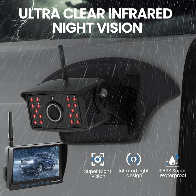 RV Backup Camera, Waterproof Wireless Backup Camera - Image 7