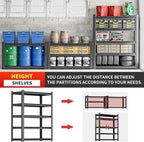 Heavy Duty Shelving – Metal 5 Shelf Storage Unit - Image 8