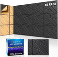 【10 Pack】 Acoustic Panels Self-Adhesive by Staytunedforournewproduct
