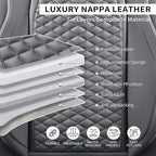 2 Packs Car Seat Covers Leather Car Seat Covers Universal Seat Covers - Image 5