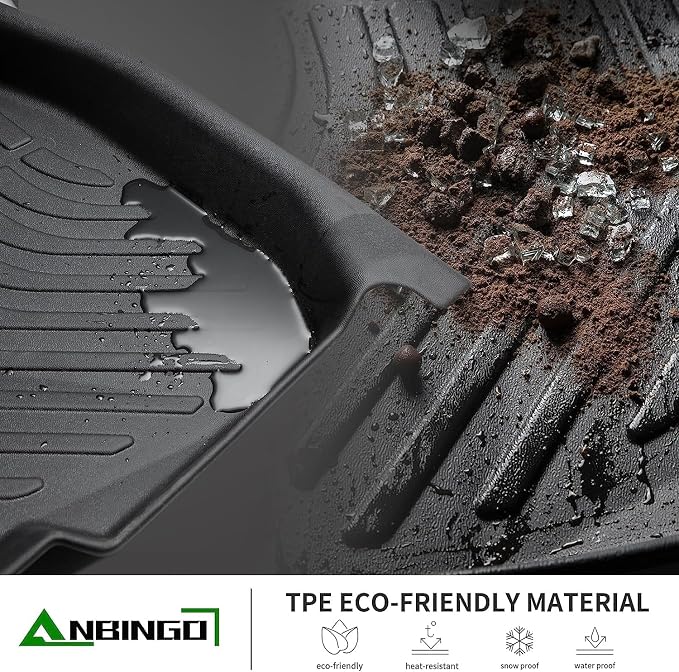 ANBINGO®Floor Mats Fit for Chevy Colorado 2023-2025/GMC Canyon All Weather Mats - Image 6