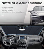 Windshield Sun Shade for Acura RDX 2013-2018, Front Window Sunshade, 6 Layers - Image 2