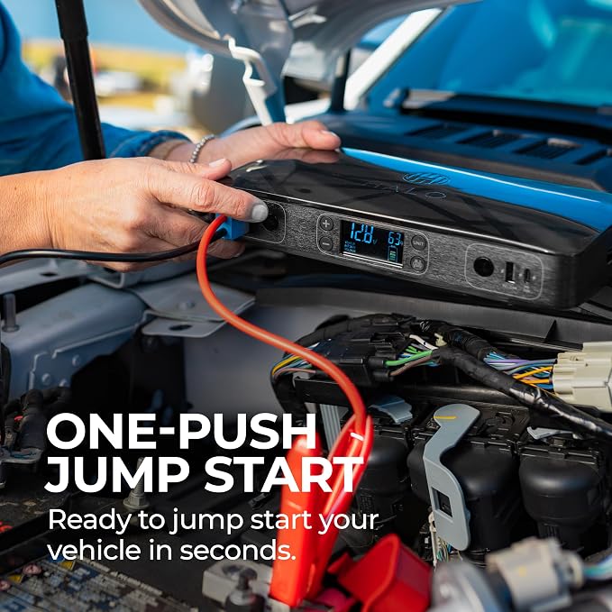 HALO Bolt Ultimate 2 Portable Car Battery Jump Starter | 130 PSI Air Compressor - Image 3