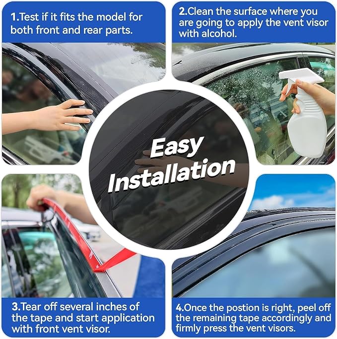 Window Visors Rain Guards Shield - Image 4