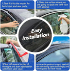 Window Visors Rain Guards Shield - Image 4