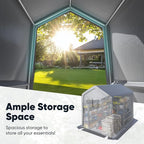 Quictent Heavy Duty 6x8FT Carport Shelter - Image 3
