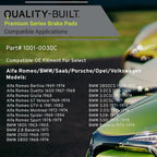 Premium Ceramic Front Brake Pads Compatible - Image 3
