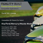 Premium Semi-Metallic Front Brake Pads Compatible - Image 3