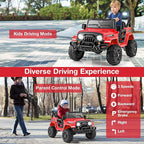 Costzon 12V Kids Ride on Truck Car, Electric Vehicle w/Remote Control, Threaded - Image 2
