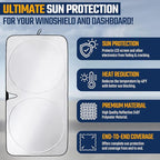 EcoNour Car Windshield Sunshade | Advanced Light-Blocking Protection | Foldable - Image 7