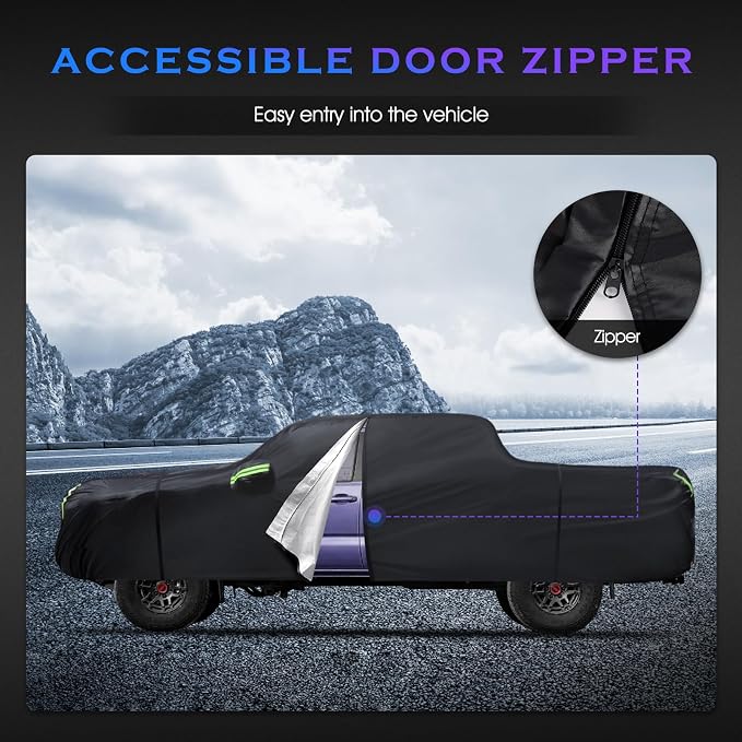 Car Cover Custom Fit for Toyota Tacoma 2005-2023, 6 Layers Truck Cover - Image 5