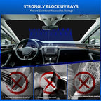 Windshield Sun Shade for Honda HR-V 2016-2022 Foldable HRV Sunshade Custom Fit - Image 4