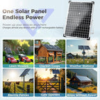 Solar Panel Kit 30W 12V, Solar Battery Trickle Charger Maintainer, Waterproof - Image 7