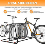 Floor Bike Rack, 10-Bike Freestanding Bicycle Storage Holder - Image 2