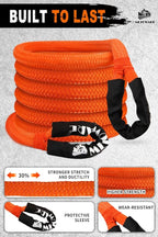 METOWARE Kinetic Recovery Rope 56, 000 LBS Heavy Duty Snatch Strap - Image 2