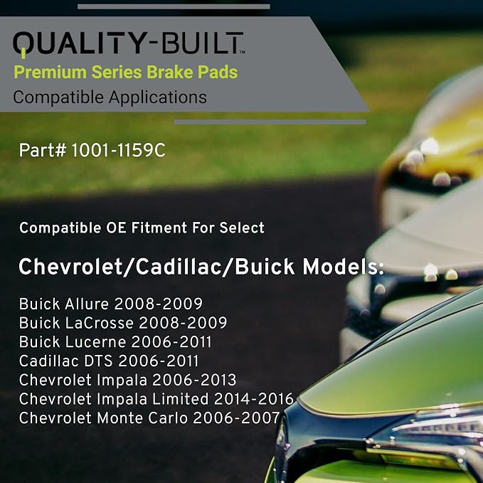 Premium Ceramic Front Brake Pads Compatible - Image 3